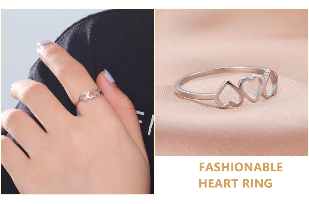 Skyrim Edelstahl Ring Herz Stern Blume Schmetterling Mondphase Geometrische Damen Fingerringe Hochzeitsgeschenk Großhandel – Detail 16