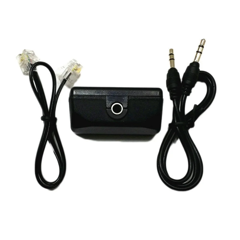 Telephone Adapter For Digital Voice Recorder Telephone Line Audio Cable Line-in Cable Support 3.5mm MIC Interface