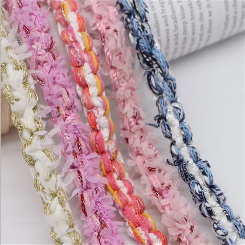 1.5cm network new French hand-woven ribbon lace clothing jacket DIY material