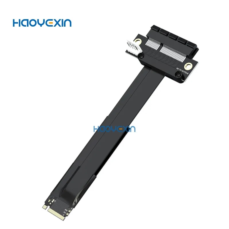 M2 TO PCIE Riser PCIe x4 PCI-E3.0 4x To M.2 NVMe M Key 2280 Riser Card Gen3.0 Cable M2 Key-M PCI-Express Przedłużacz 32G/bps