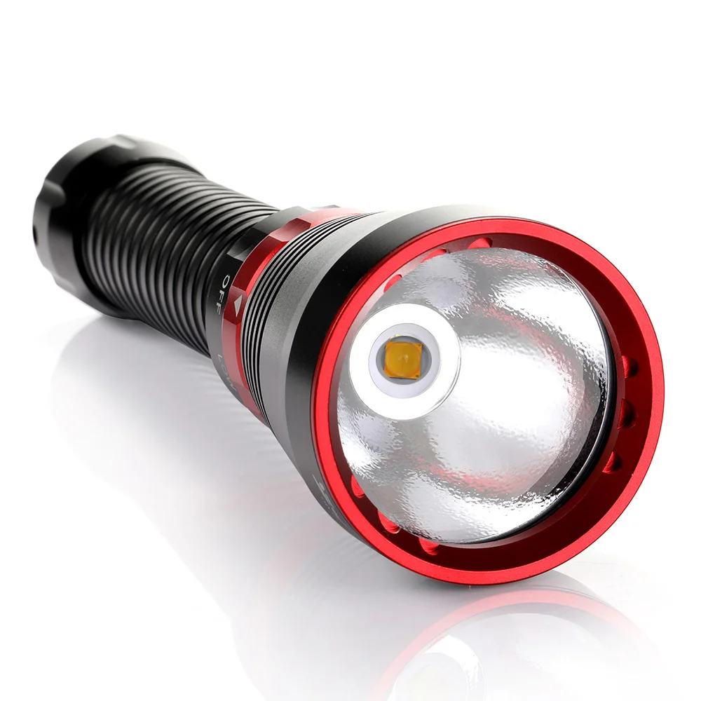 New Diving Flashlight High Lumen XHP70.2 Yellow Light LED Underwater Profession Waterproof Dive Torch 200M