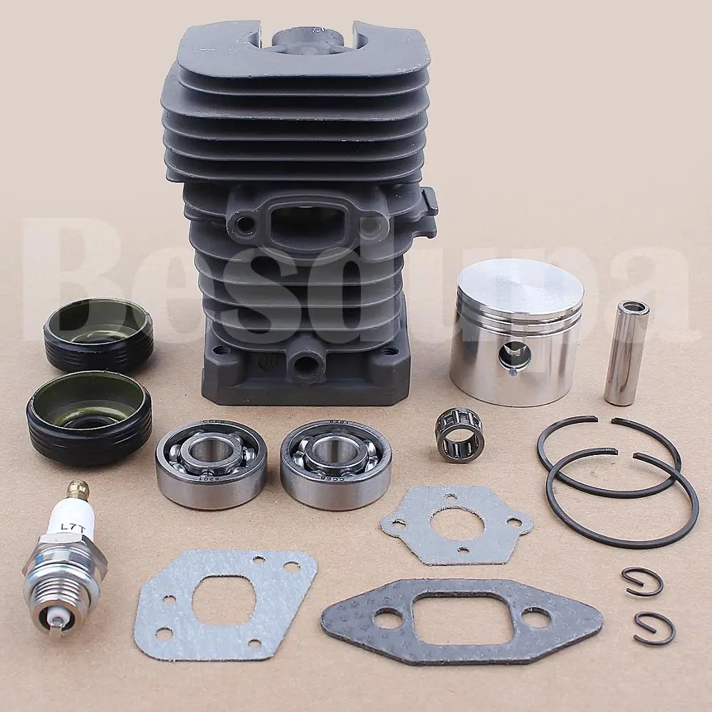 41.1mm Chainsaw Cylinder And Gasket Piston Assy Spark Plug Grooved Ball Bearing Kit For Partner 350 Partner 351 Chainsaw Parts