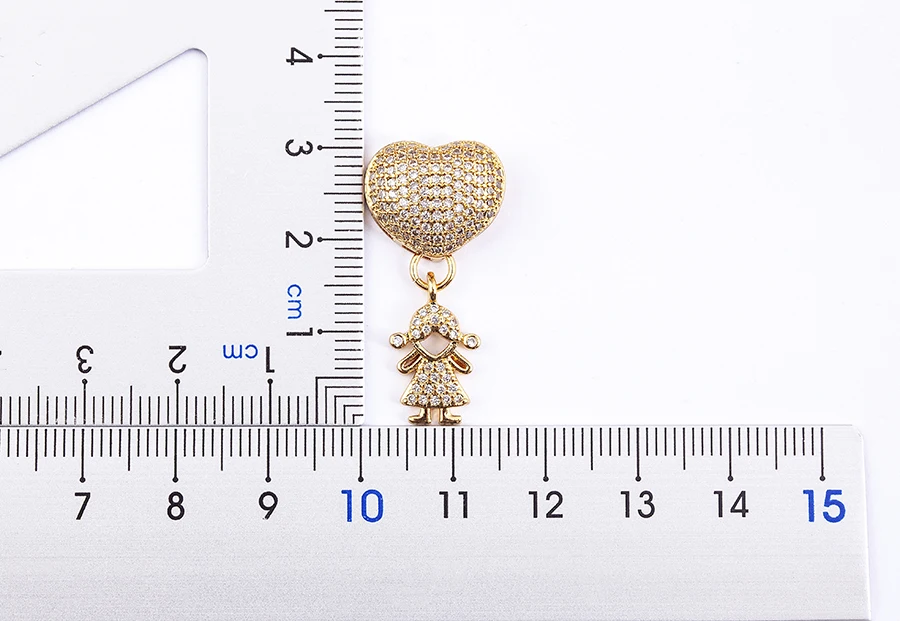 Nidin Heißer Verkauf Sohn Tochter Herz Vergoldet Zirkonia Familie Mädchen Junge Anhänger Halskette Kette Schmuck Für Mutter Geschenk – Detail 30