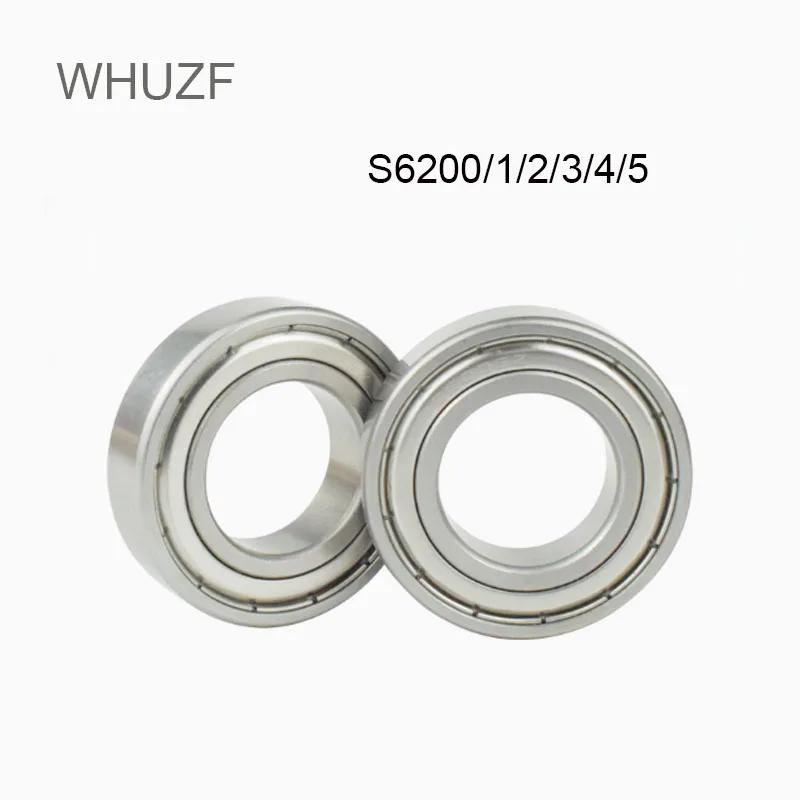 

WHUZF 5/10/20PCS Stainless Steel ABEC-7 S6200 6201 6202 6203 6204 6205 Deep Groove Ball Bearings Corrosion Resistant Bearings