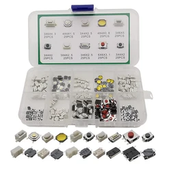 SMD Micro Tactile Push Button Switch Zubehör Kit Auto Fernbedienung Tablet Micro Momentary Key Touch Schalter Sortiment Set