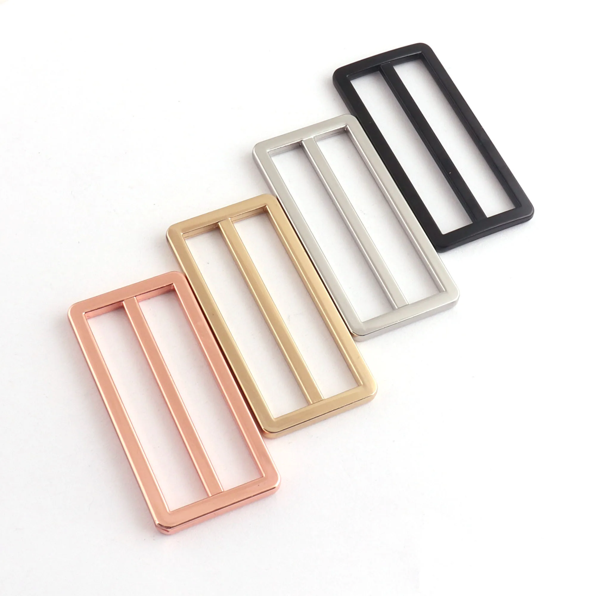 

2" 50 MM Metal Rectangle Slider Buckles Belt Buckles Strap Keeper Hardware Sewing Bag Purses Coat Jacket Doll Clothes 4pc