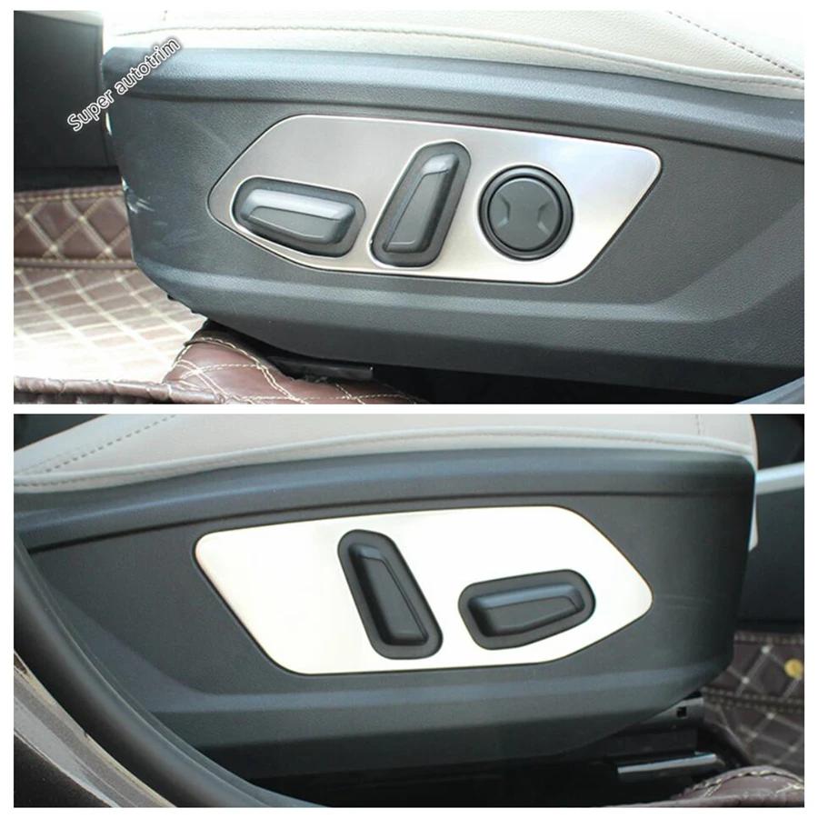 Interior Frame Mouldings Seat Adjustment Button Cover Trim Accessories For Hyundai Tucson NX4 2021 - 2025 / SANTA CRUZ 2022-2024