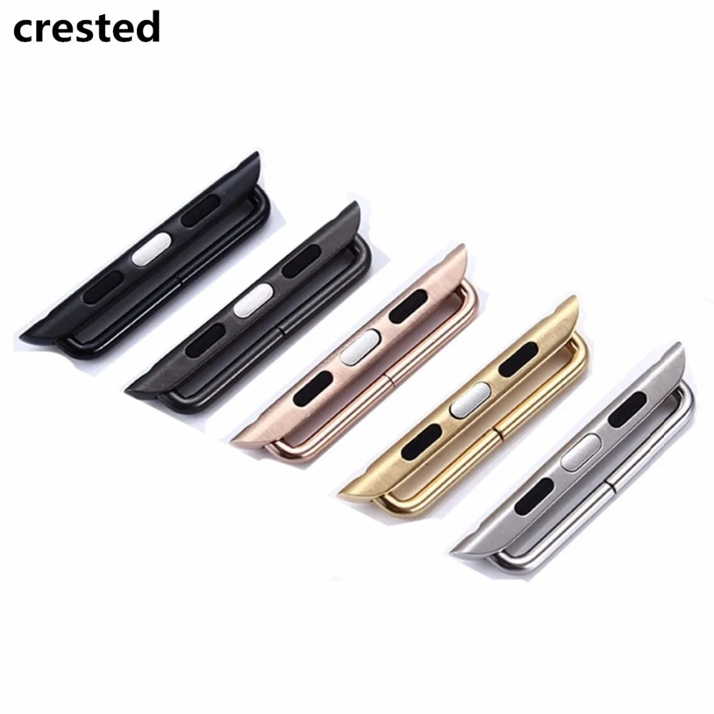 Adapter connector For Apple Watch band 44mm/40mm 45mm/41mm 42mm/38mm Stainless Steel connector iwatch apple watch 5 4 3 se 6 7 8 image 2
