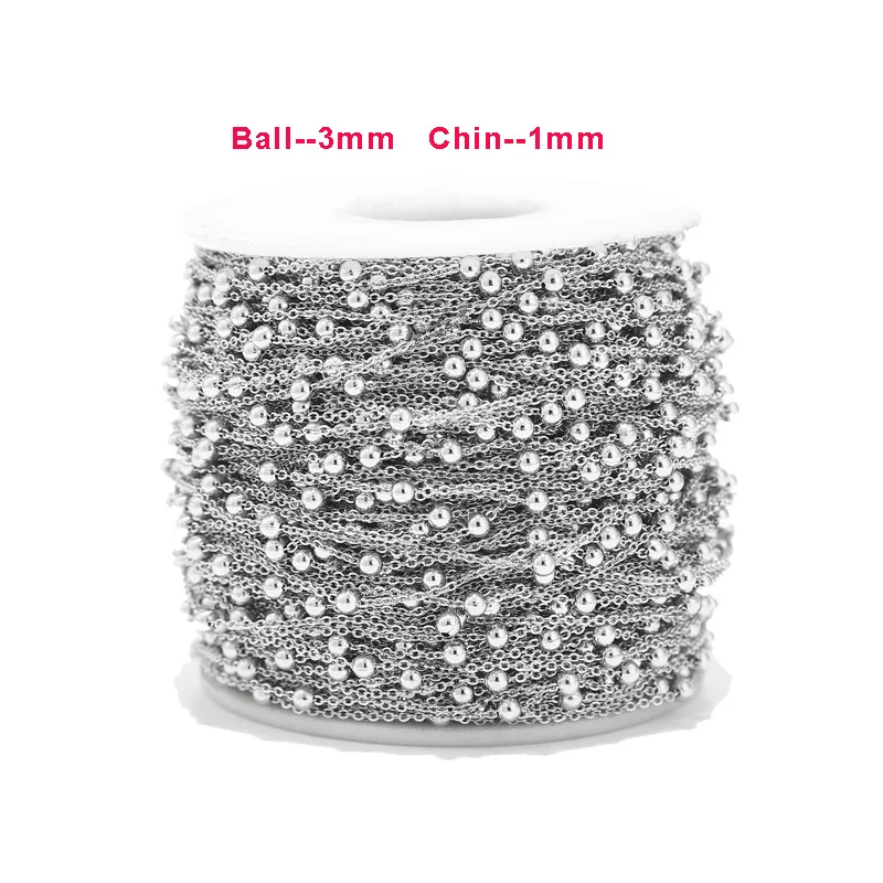 

Stainless Steel Link Chain Necklace Bulk Cable 1mm Width Chain for Jewelry Making Findings DIY Necklace Bracelet Accessories