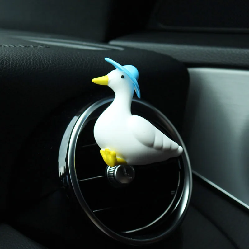 

Cute Straw Hat Duck Auto Interior Deco Accessori Gypsum Car Perfume Air Freshener Car Air Conditioning Air Outlet Fragrance Clip