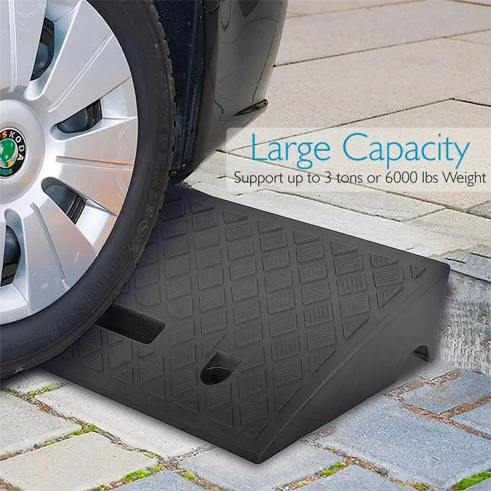 New Portable Lightweight Car Plastic Curb Ramps Heavy Duty Plastic Kit Set For Driveway Car Truck