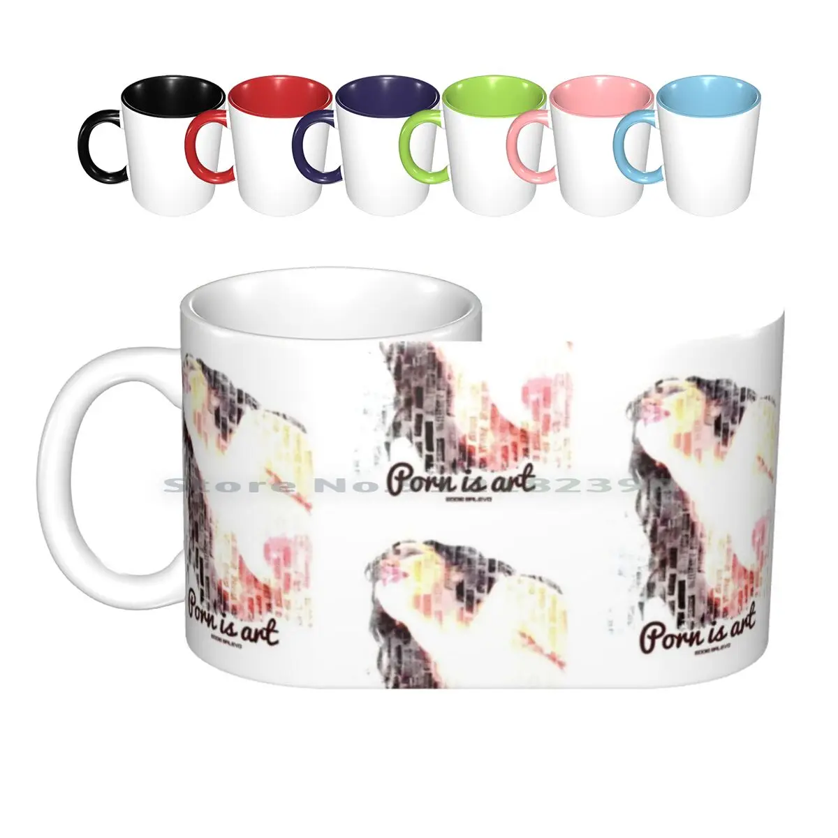 Is Art Ceramic Mugs Coffee Cups Milk Tea Mug Is Art Movies Star Star Sexy Womens Tits Boobs Breasts Titties Sex Adult Artsy