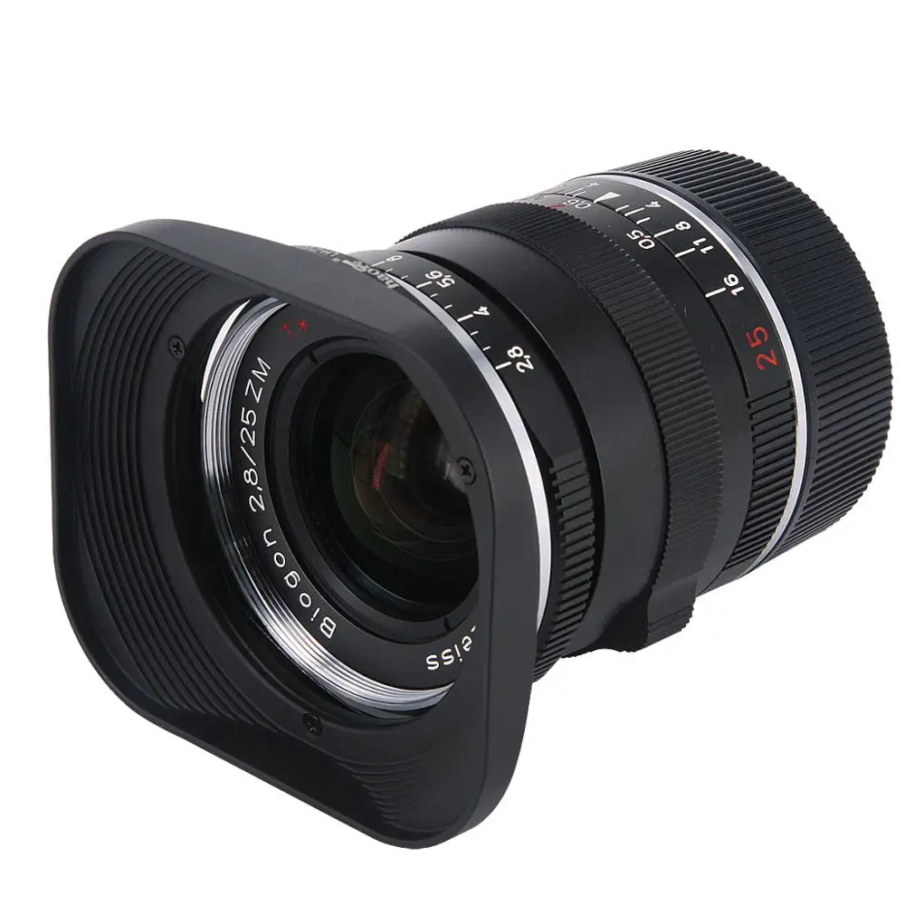 Haoge-parasol de Metal LHZV03 para lente, accesorio negro para lente de cardán Zeiss C Biogon T * 4,5/21 21mm f4.5 ZM, 2,8/25 25mm f2.8 ZM, 2,8/28 28mm f2.8 ZM