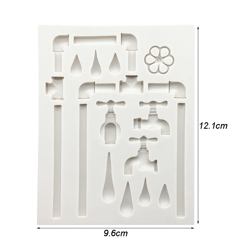 Water Tap Pipe Silicone Cake Baking Mold Sugarcraft Chocolate Cupcake Fondant Cake Decorating Tools