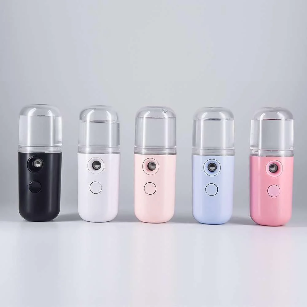 Mini Nano Mist Sprayer Cooler Facial Steamer Humidifier USB Rechargeable Face Moisturizing Nebulizer Portable  Skin Care Tools