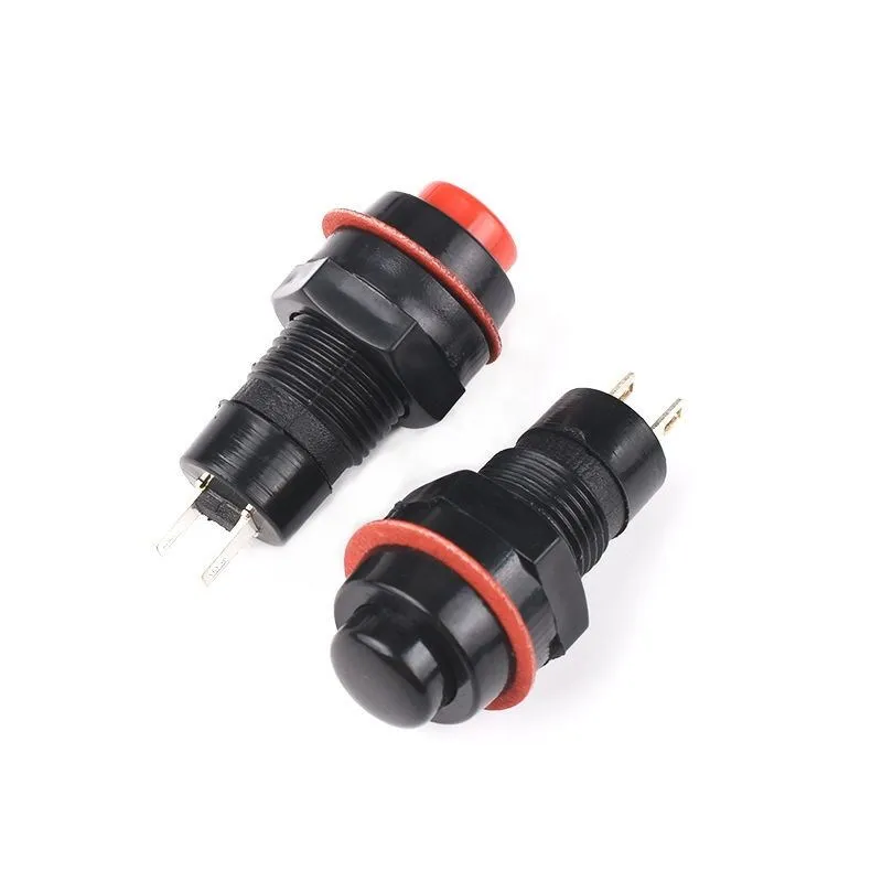 6pcs 셀프 리셋 푸시 버튼 스위치 10mm 셀프 리턴 순간 누름 버튼 스위치