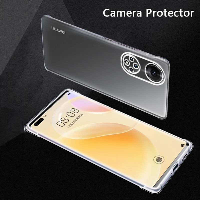 Ultra Thin HD Clear Frameless Phone Case For Huawei Nova 9 Nova9 Pro Transparent Slim Hard PC Back Camera Protector Cover Shell