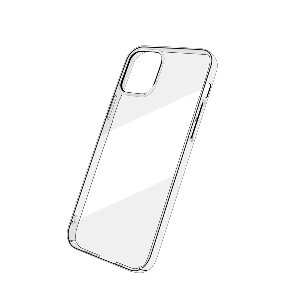 Coque de téléphone en plastique transparent pour iPhone, coque arrière en cristal fin, coque rigide pour iPhone 14, 13, 12, 11, 15 Pro Max, MINI,