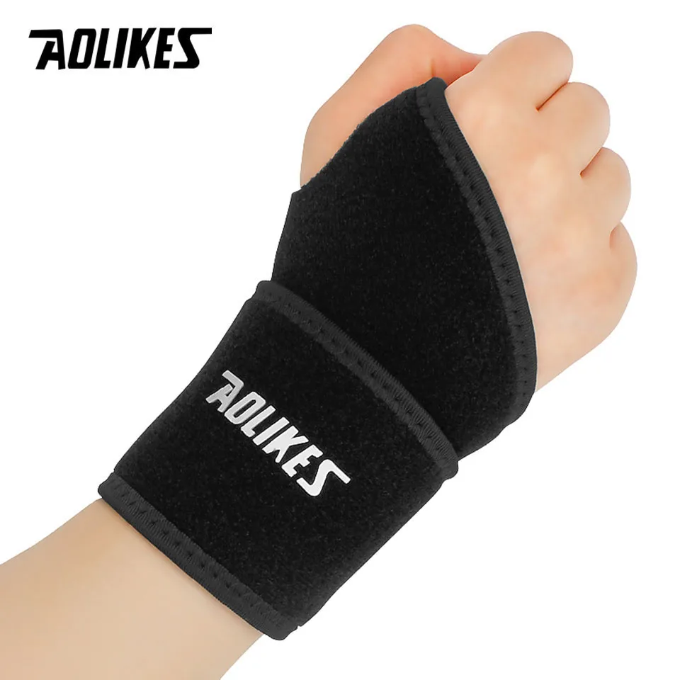 AOLIKES 1Pcs Gym Wrist Band Sports Wristband New Wrist Brace Wrist Support Splint Fractures Carpal Tunnel Wristbands for Fitness