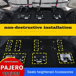 For Mitsubishi Pajero Seats Heightened Accessoires V97 V93 Benches Increase Accessoires Seats Heightening Gasket Modification