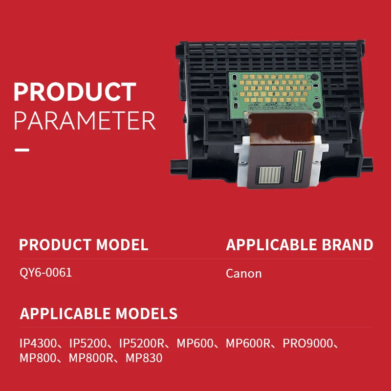 Cabezal de impresión QY6 0061 para impresora Canon, cabezal de impresión compatible con IP4300, IP5200, IP5200R, MP600, MP600R, MP800, MP800R, mp830