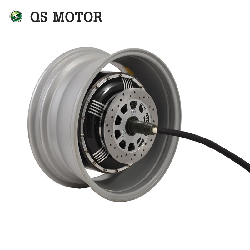 QS Motor 5000W 273 45H V2 Brushless DC Gearless Electric Car In Wheel Hub Motor