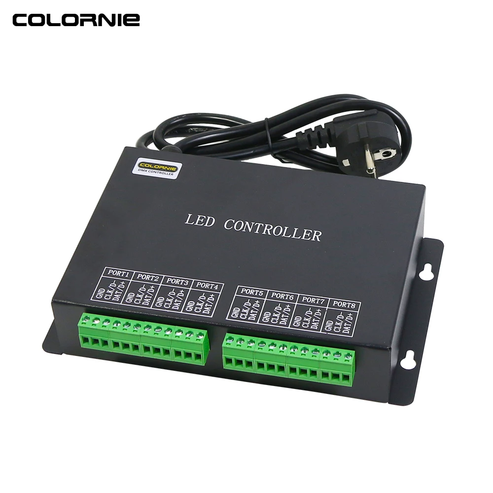 ARTNET H801RC Decoder SPI Controller Output 8192 Pixels RGB Programmable Led Pixel Controller With WS2811 WS2812