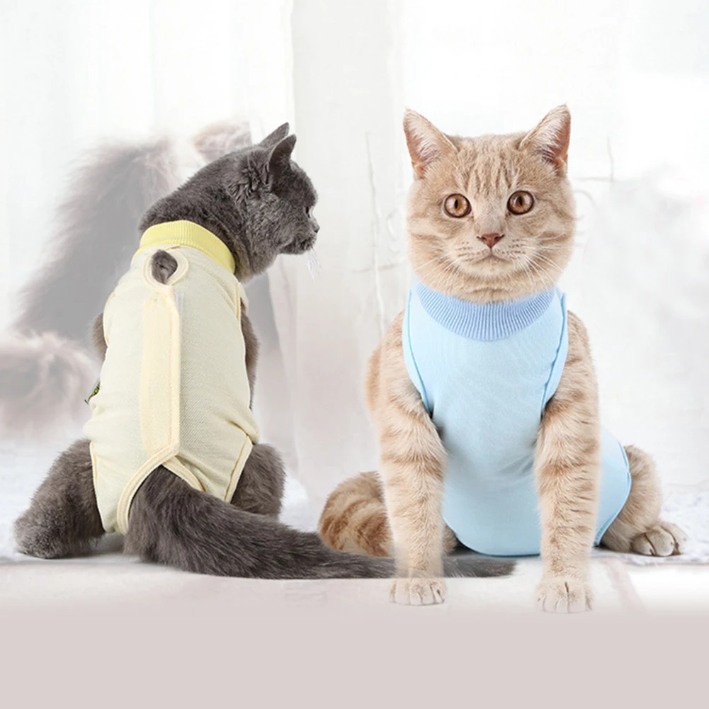 Gran oferta, recién llegado, traje de desmame de recuperación para gatos domésticos, chaleco elástico transpirable, ropa para heridas, venta al por mayor, triangulación de envíos