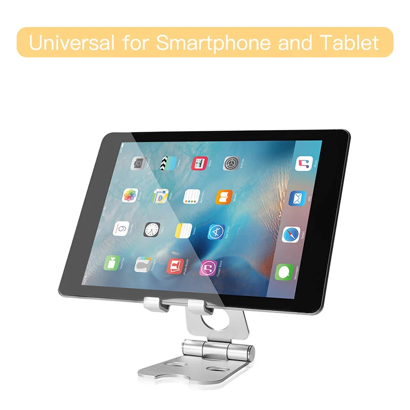 Soporte de escritorio universal para tableta para iPhone y iPad, soporte ajustable para tableta, mesa plegable para teléfono móvil