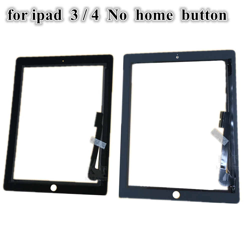 1Pcs 9.7 "Touch Screen Voor Ipad 2 A1395 A1396 Front Touch Screen Digitizer Sensor Glass Panel Frame Bezel voor Ipad 3 A1416 A1430