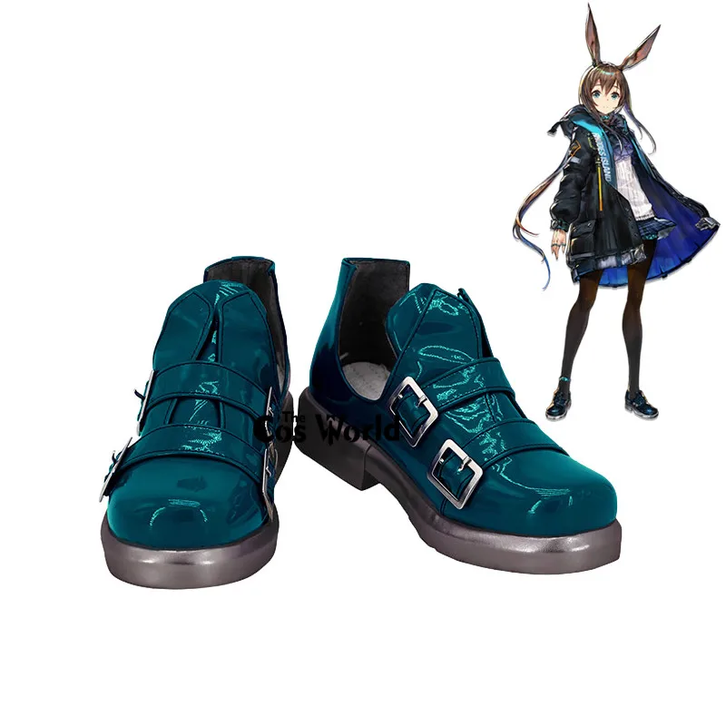 

Arknights Amiya Games Customize Cosplay Low Heel Shoes Boots