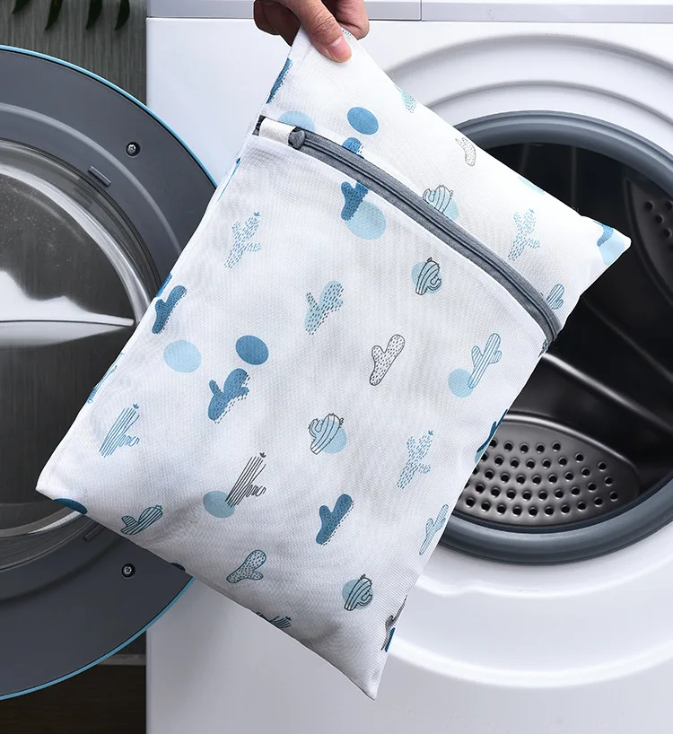 5 Sizes Exquisite Printing Washing Bag for Bra Socks Lingerie Wash Bag Multifunction Wash Organizer Underwear Laundry Bag Basket