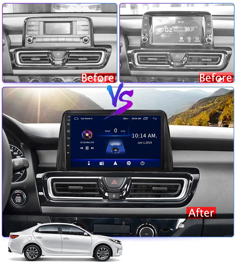 Car Audio System Stereo Multimedia Cassette Tape Recorder Player Radio Android 10 GPS Navigation For Kia Cerato KX7 Autoradio