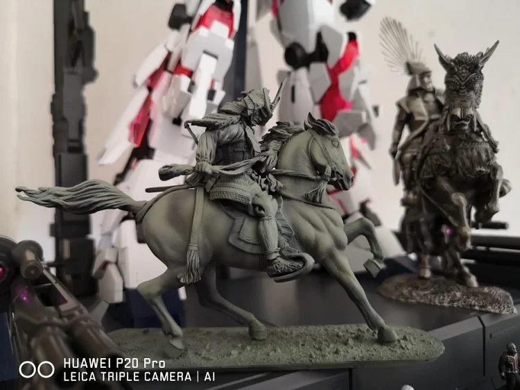 Commander Samurai Kusunoki Masashige Tin Metal Ancient Soldier Model Japan North And South Dynasty Figurines Decoration