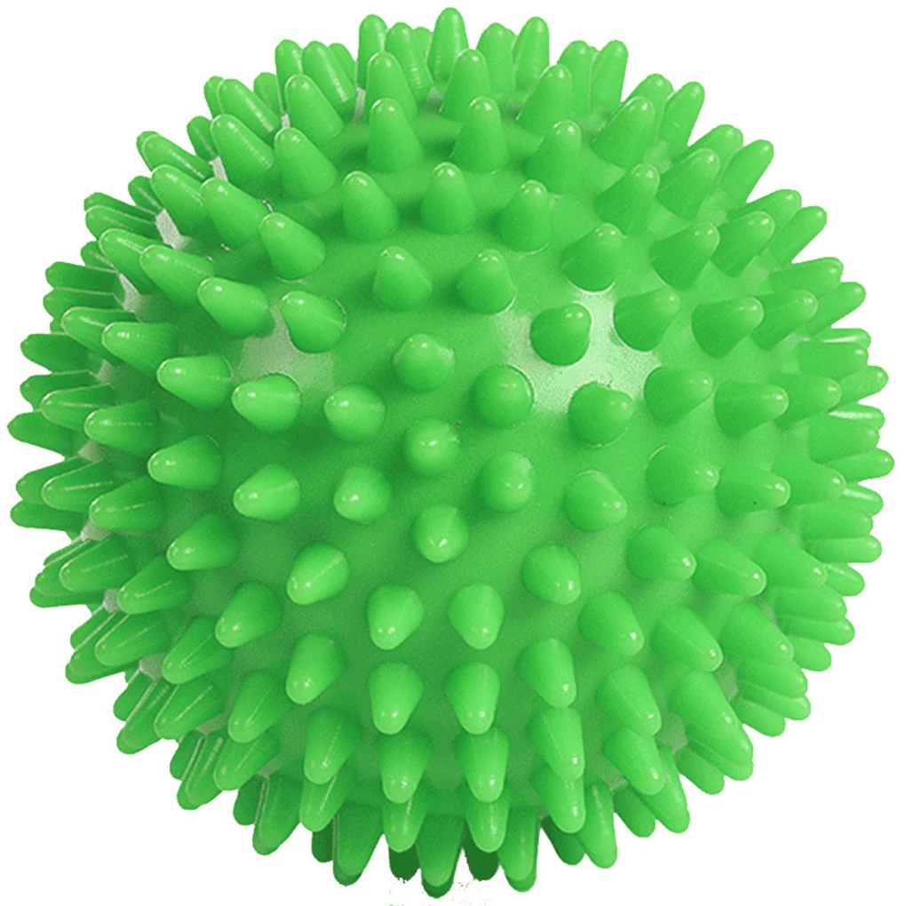 Spiky Fitness PVC Hand Massage Ball Trigger Point Sport Fitness Roller Portable Yoga Ball Hedgehog Sensory Training Grip Ball