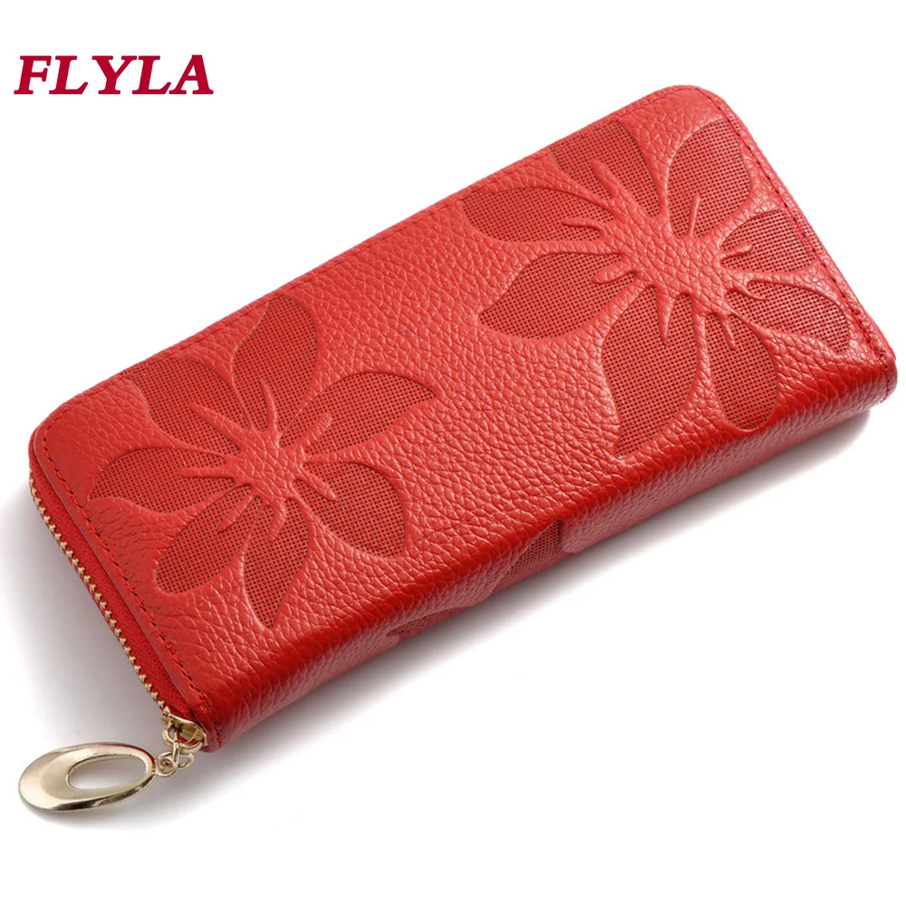 

Leather Ladies Wallet 2022hot Sale First Layer Cowhide Handbag Long Female Wallet Card Holder