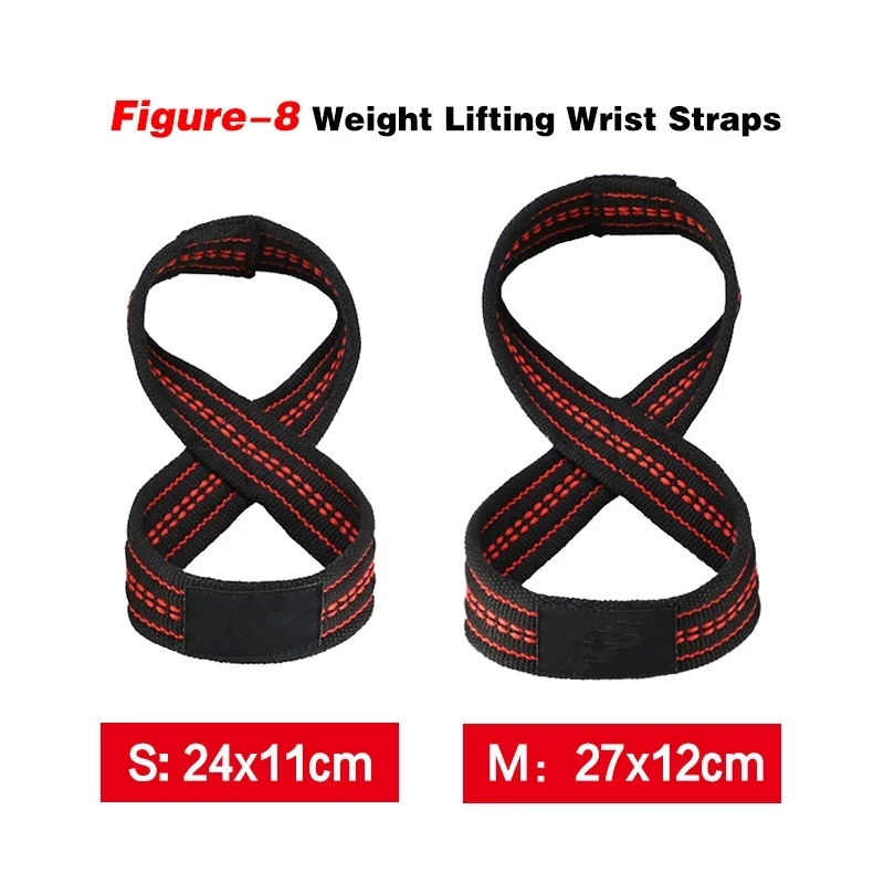 Classic Figure 8 Weight Lifting Straps Power lifting DeadLift Pull Up Wrist Strap Gym Fitness Bodybuilding Auxiliary Equipment