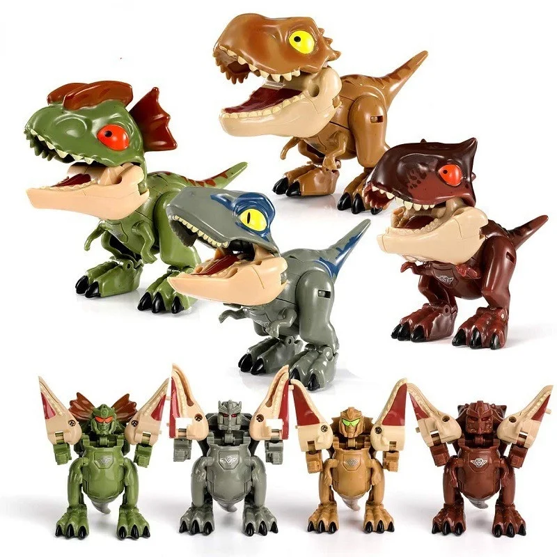 Simpatico Mini deformazione Jurassic World Dinosaur Snap Squad Dinosaur transformation Finger Bite giocattoli per ragazzi regalo di natale di compleanno