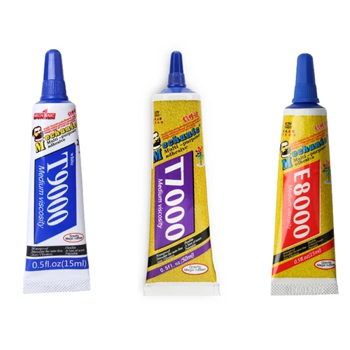 Pegamento adhesivo líquido mecánico T9000 T7000 E8000, marco de pantalla LCD para teléfono móvil, pegamento de reparación de pantalla táctil, 50ML