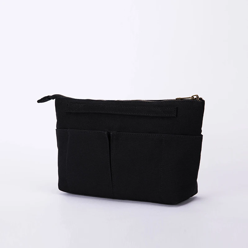 

Multifunctional finishing bag can carry cosmetic bag cotton canvas bag inner bag inner bag