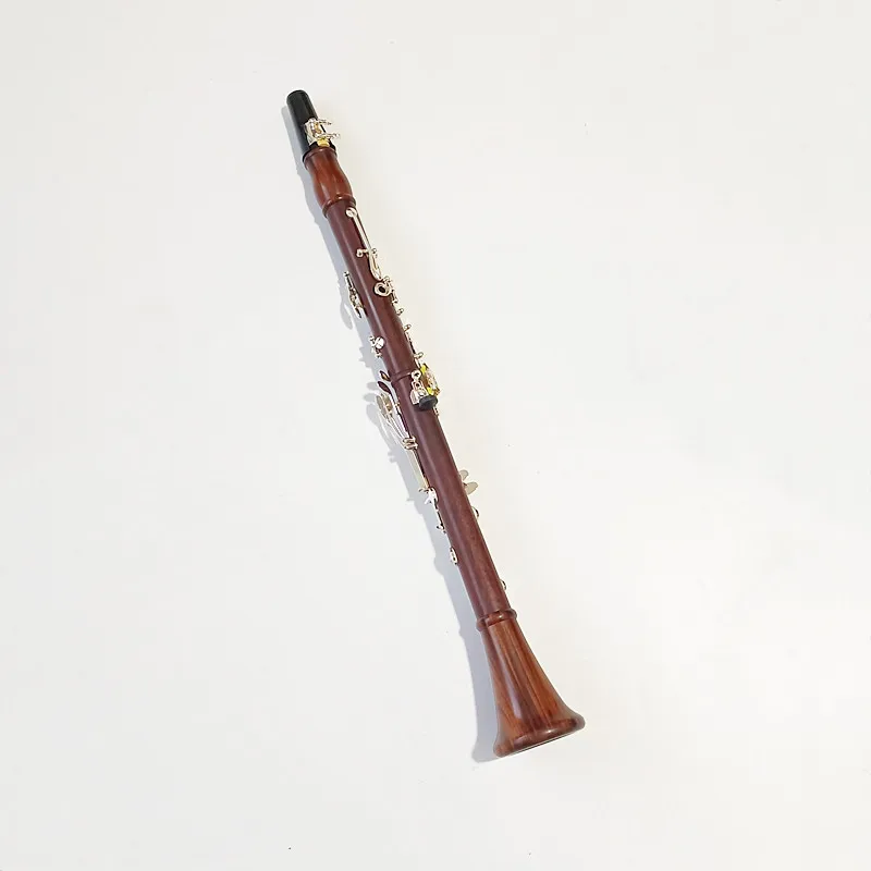 JM Red Wood Professional Clarinet Bb Rosewood Clarinet Silvering keys Solid wood Sib Klarnet