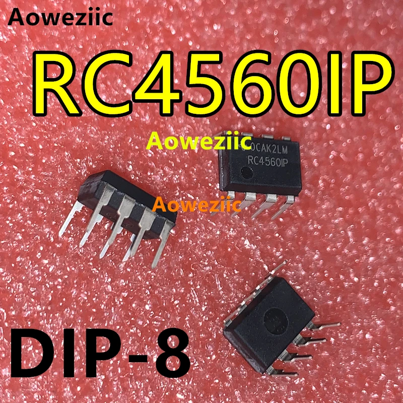 Aoweziic 5Pcs/Lot RC4560IP RC4560 DIP-8 Brand New Genuine Audio Operational Amplifier Chip New Imported Original