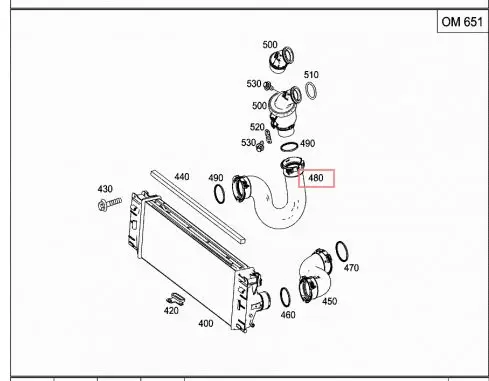 9065285182 Turbo Hose Mercedes Sprinter 209 Cdi / 211 Cdi / 215 Cdi Intercooler Hose Sprinter 218 Cdi / 224 cdi