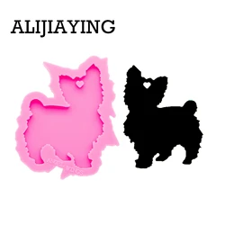 DY0264 Smooth art design cutely cat craft epoxy resin DIY silicone mold for Keychain jewelry