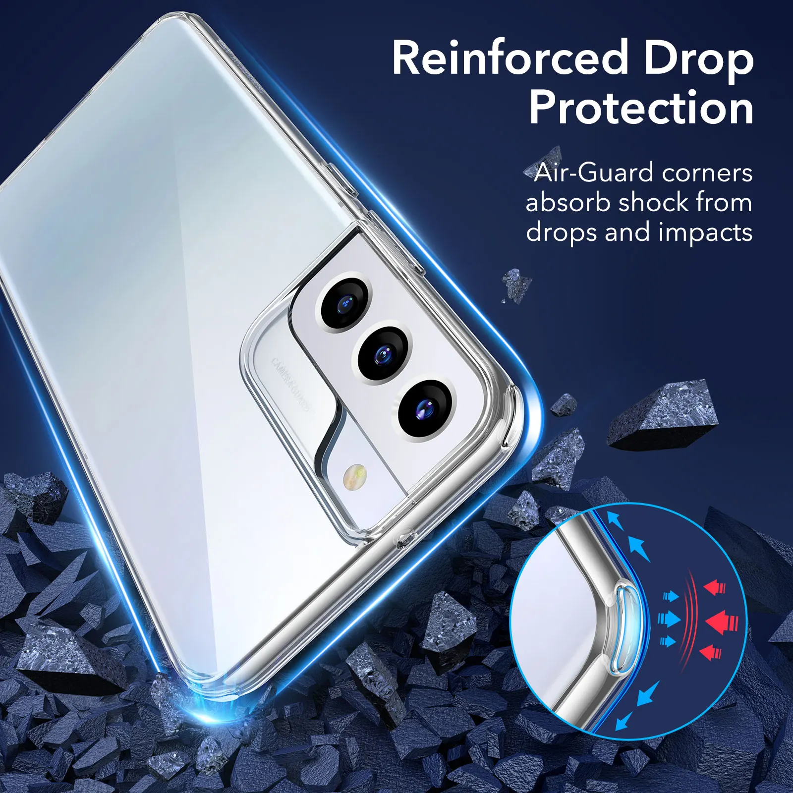 ESR for Samsung Galaxy S22 S21 S20 Ultra Clear Case for Galaxy S10 Soft TPU Case for Samsung S21 Plus Transparent Back Cover