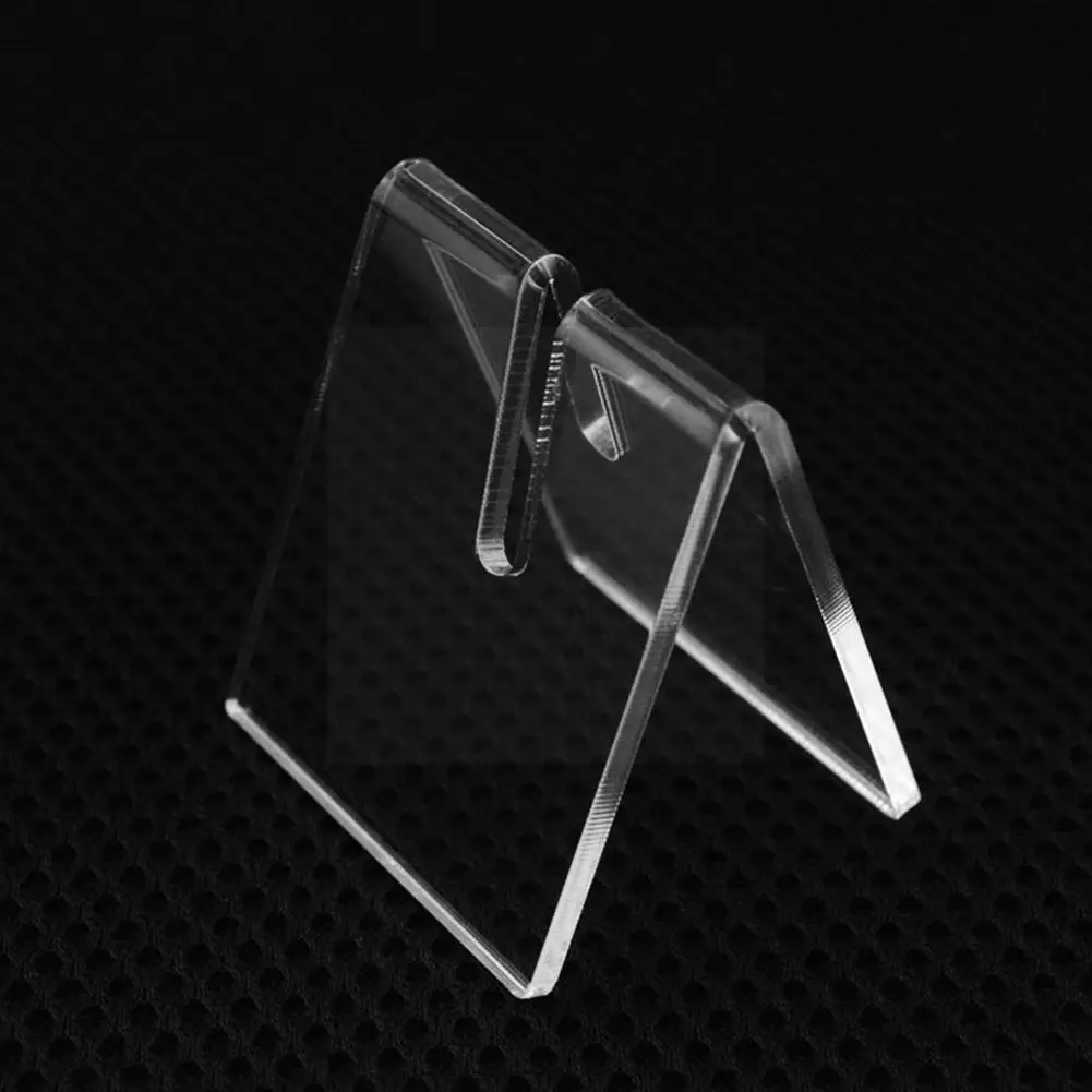 Clear Acrylic Folding Knife Display Stand Holder Pocket Showcase Knives Rack Collectible Small Plates Post Cards Holders B2k8