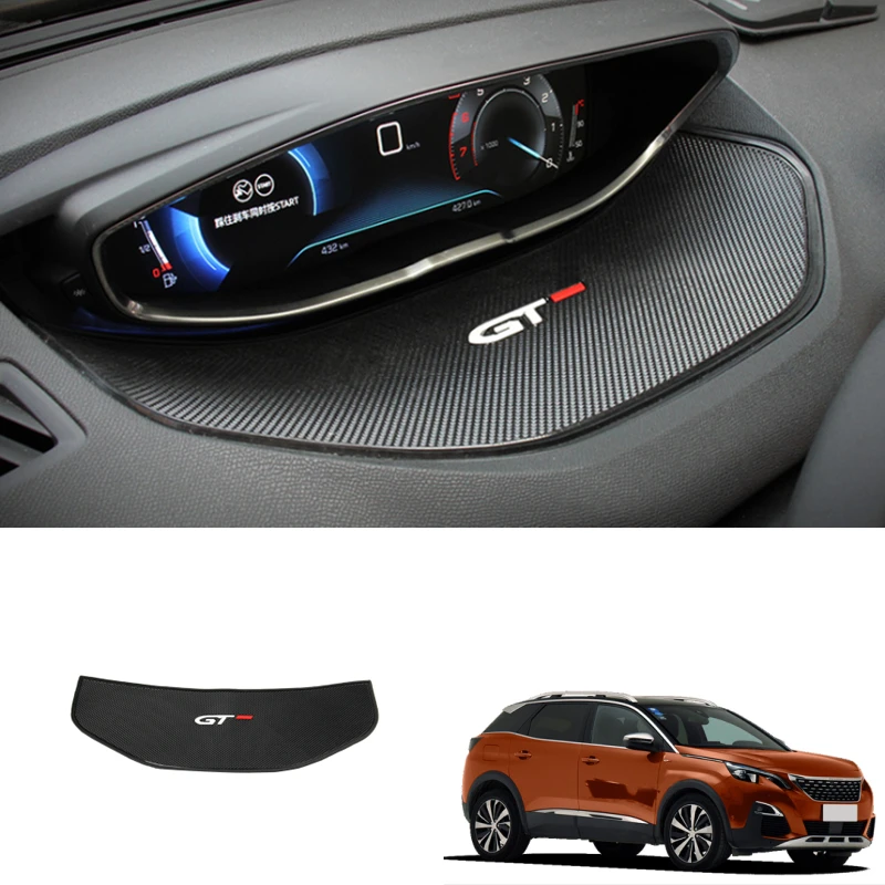 Car Accessories for Peugeot 3008 5008 GT 2017 2018 2019 2020 2021 2022 Interior Dashboard Display Anti-skid Mat Non-Slip Pad