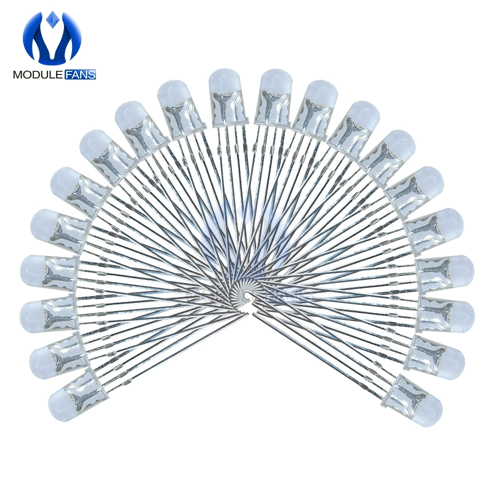 20Pcs Multicolor 4pin 5mm RGB Led Diode Light Lamp Tricolor Round Common Anode LED 5 mm Light Emitting Diode RED GREEN BLUE