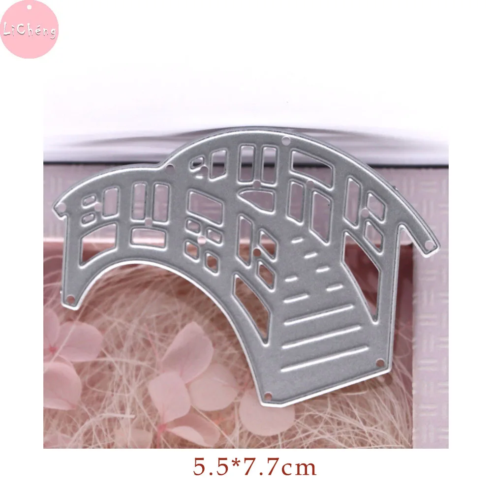 Matryce do cięcia metalu Bridge Scrapbooking foldery z wytłoczonym wzorem na tworzenie kartek Craft wzornik wyczyść znaczki i Slimline Planner umiera