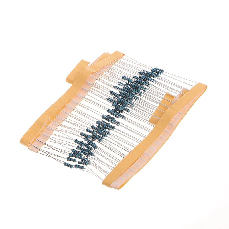 100 Chiếc 1 K Ohm 1/4W Kim Loại Phim Điện Trở 1 KOhm 0.25W 1% Cho Arduino Q6PA